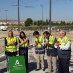 Rocío Díaz visita las obras del Metro de Granada ejecutadas por Azvi